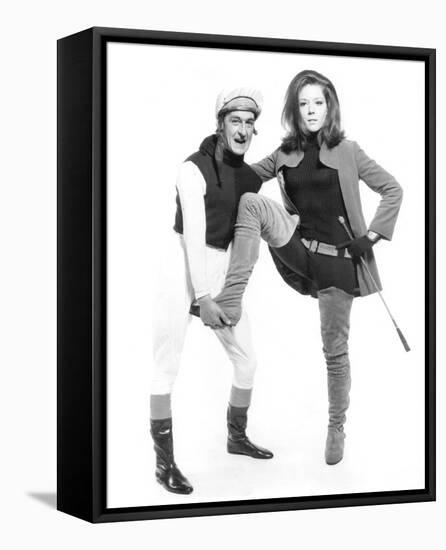 Diana Rigg - The Avengers-null-Framed Stretched Canvas