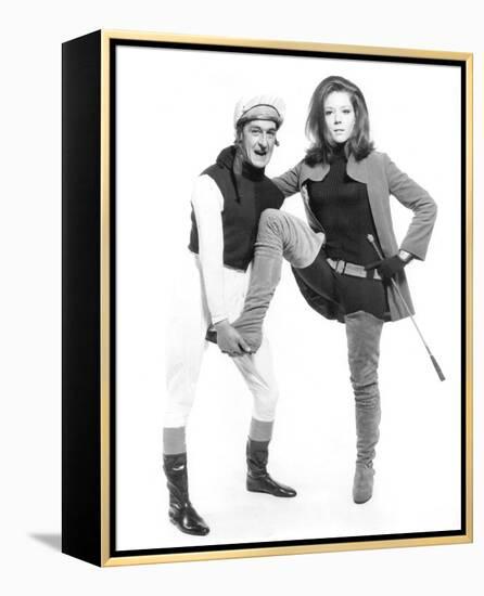 Diana Rigg - The Avengers-null-Framed Stretched Canvas