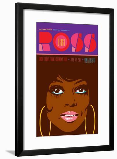Diana Ross - More Today Than Yesterday Tour-Kii Arens-Framed Art Print