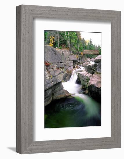 Diana's Bath, White Mountains, New Hampshire-George Oze-Framed Photographic Print