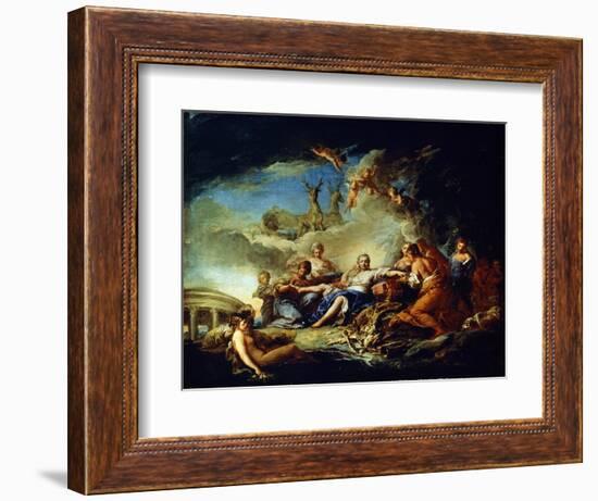 Diana's Rest on the Hunt, 17th Century-Carle van Loo-Framed Giclee Print