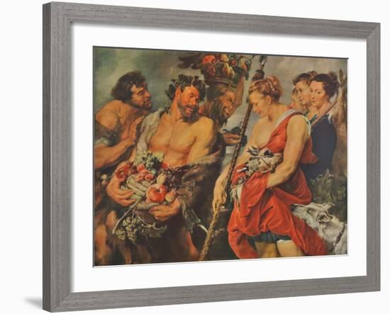 Diana s Return from the Chase-Peter Paul Rubens-Framed Collectable Print