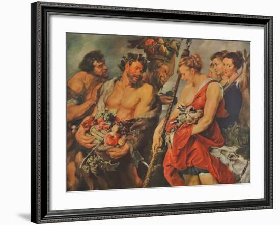 Diana s Return from the Chase-Peter Paul Rubens-Framed Collectable Print