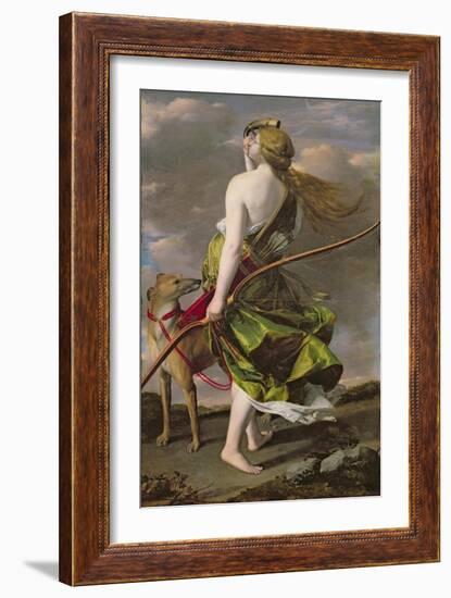 Diana the Hunter, C.1624-25-Orazio Gentileschi-Framed Giclee Print