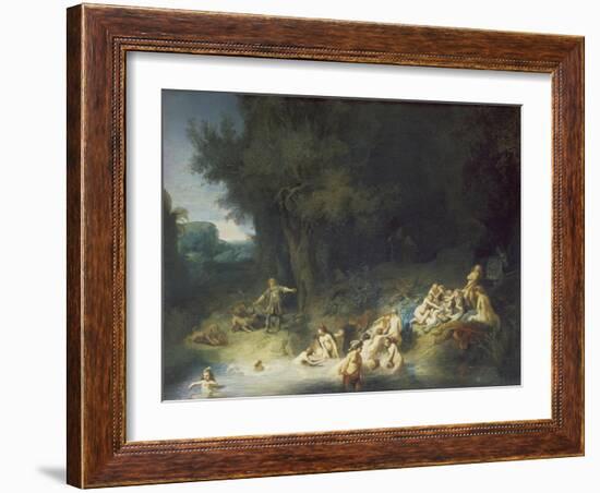 Diana with Actaeon and Callisto-Rembrandt van Rijn-Framed Giclee Print