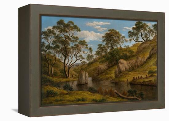 Diane Au Bain, Terre De Van Diemen (Tasmanie)  (The Bath of Diana - Van Diemen's Land) Peinture De-John Glover-Framed Premier Image Canvas