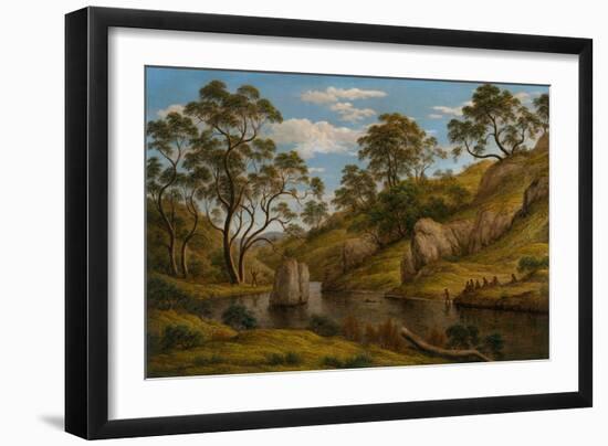 Diane Au Bain, Terre De Van Diemen (Tasmanie)  (The Bath of Diana - Van Diemen's Land) Peinture De-John Glover-Framed Giclee Print