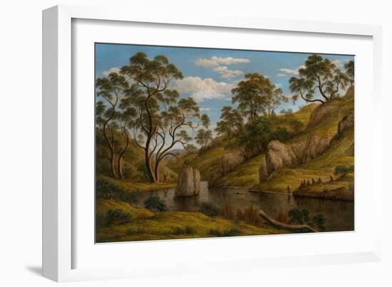 Diane Au Bain, Terre De Van Diemen (Tasmanie)  (The Bath of Diana - Van Diemen's Land) Peinture De-John Glover-Framed Giclee Print