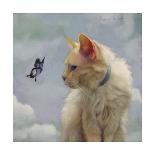 Cat and Butterfly-Diane Hoeptner-Art Print