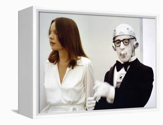 Diane Keaton and Woody Allen SLEEPERS, 1973 directed by Woody Allen (photo)-null-Framed Stretched Canvas