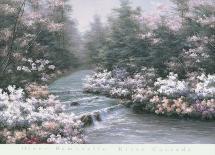 River Cascade-Diane Romanello-Art Print