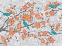 Blossoms with Birds-Diane Stimson-Art Print