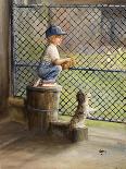 Kid with Baseball-Dianne Dengel-Framed Giclee Print