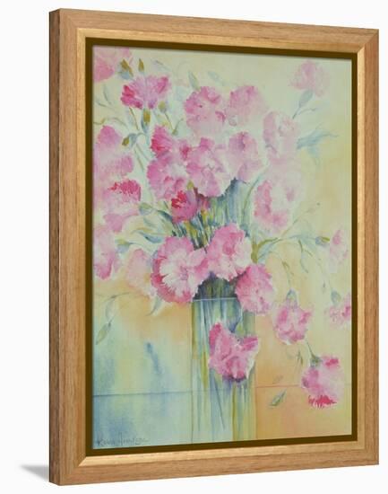 Dianthus Doris-Karen Armitage-Framed Premier Image Canvas