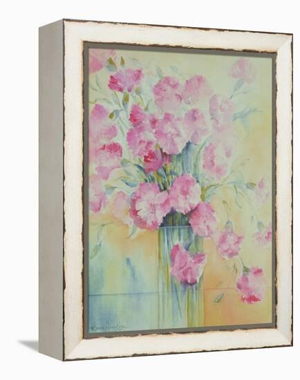 Dianthus Doris-Karen Armitage-Framed Premier Image Canvas