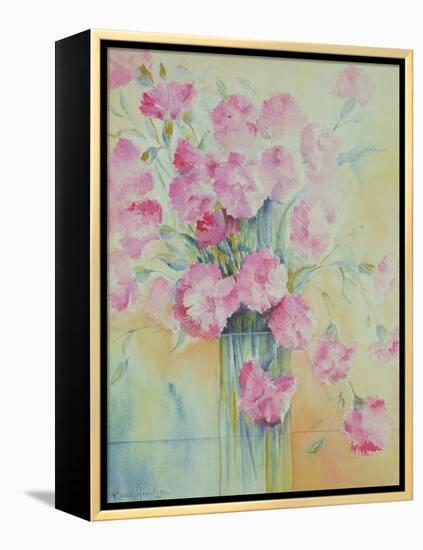 Dianthus Doris-Karen Armitage-Framed Premier Image Canvas