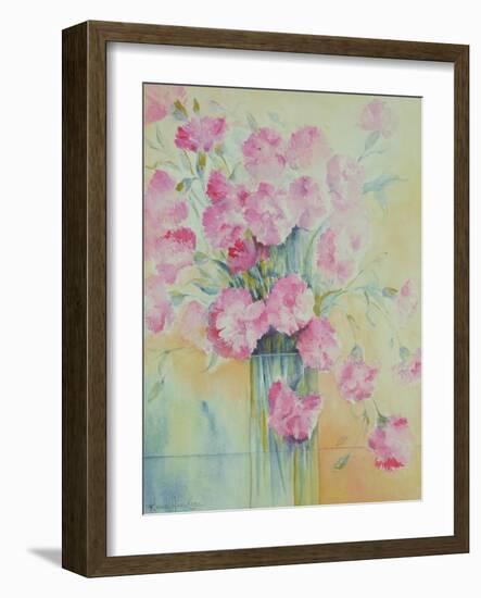 Dianthus Doris-Karen Armitage-Framed Giclee Print