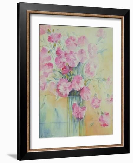 Dianthus Doris-Karen Armitage-Framed Giclee Print