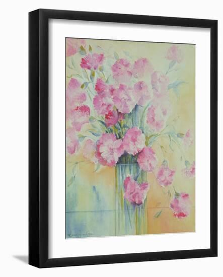 Dianthus Doris-Karen Armitage-Framed Giclee Print