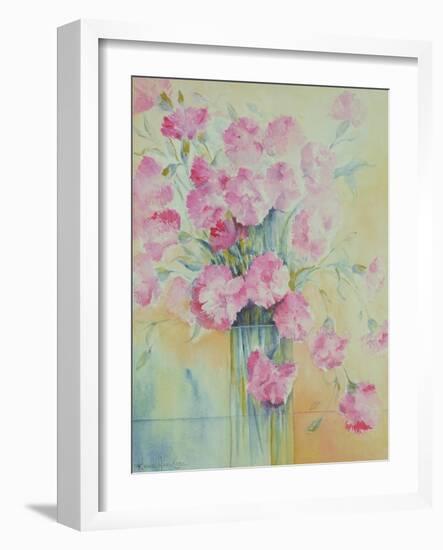 Dianthus Doris-Karen Armitage-Framed Giclee Print