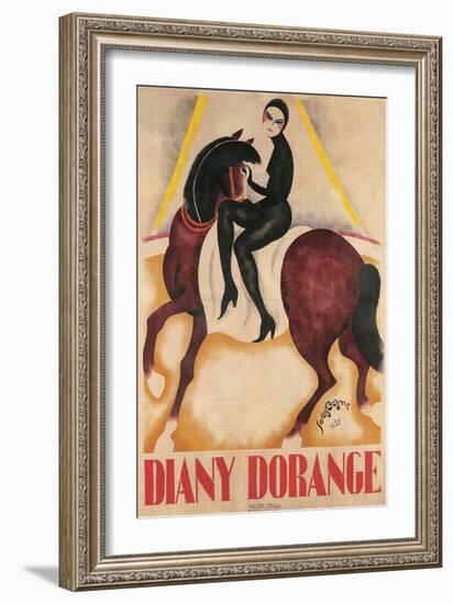 Diany Dorange, Circus Rider-null-Framed Art Print