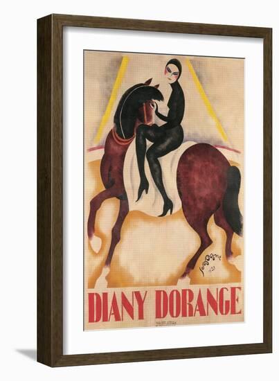 Diany Dorange, Circus Rider-null-Framed Art Print