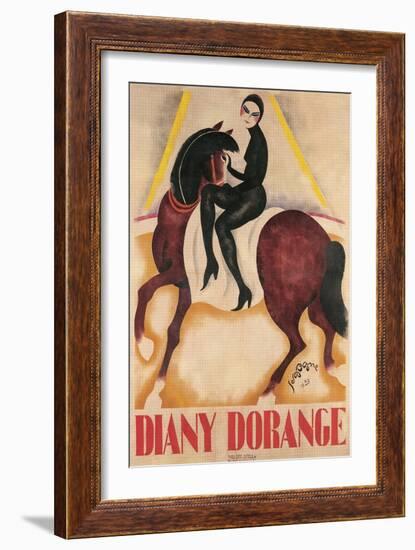 Diany Dorange, Circus Rider-null-Framed Art Print