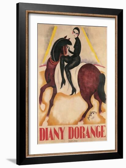 Diany Dorange, Circus Rider-null-Framed Art Print