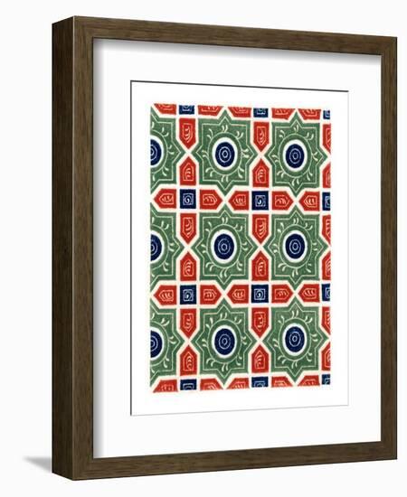 Diapered Ornament, 14th Century-Henry Shaw-Framed Giclee Print
