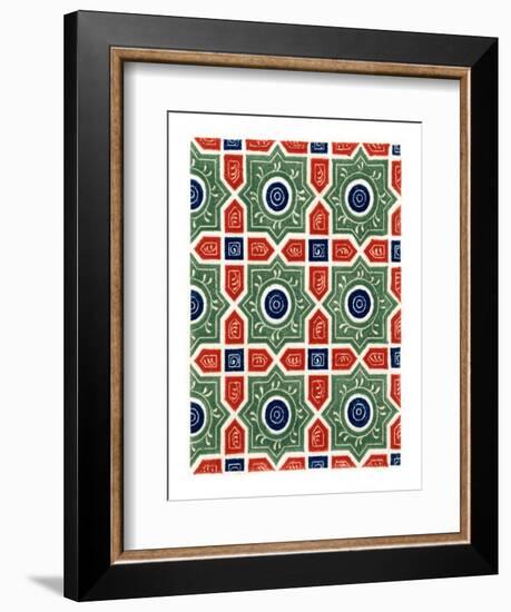 Diapered Ornament, 14th Century-Henry Shaw-Framed Giclee Print