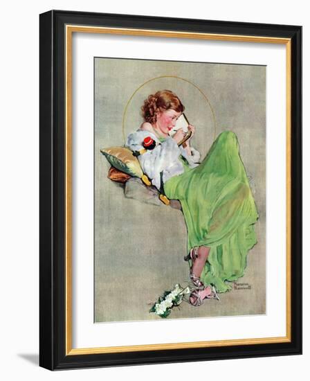 "Diary", June 17,1933-Norman Rockwell-Framed Giclee Print