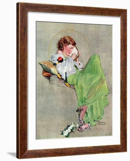 "Diary", June 17,1933-Norman Rockwell-Framed Giclee Print