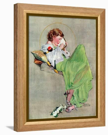 "Diary", June 17,1933-Norman Rockwell-Framed Premier Image Canvas