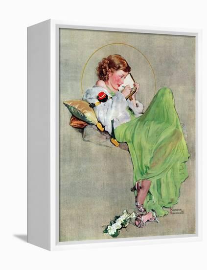 "Diary", June 17,1933-Norman Rockwell-Framed Premier Image Canvas