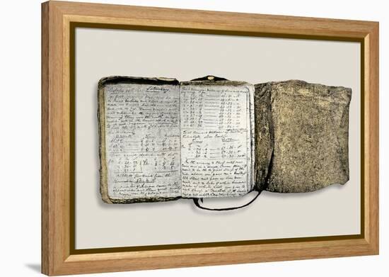 Diary Kept by William Clark of the Lewis and Clark Expedition, c.1804-1806-null-Framed Premier Image Canvas