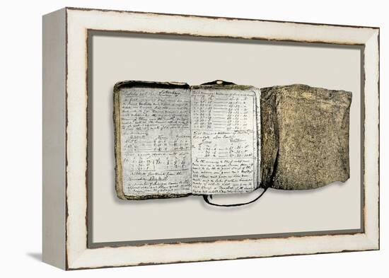 Diary Kept by William Clark of the Lewis and Clark Expedition, c.1804-1806-null-Framed Premier Image Canvas