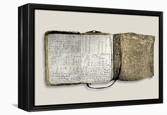 Diary Kept by William Clark of the Lewis and Clark Expedition, c.1804-1806-null-Framed Premier Image Canvas