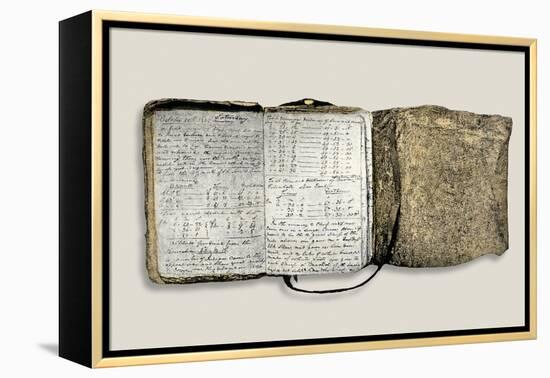 Diary Kept by William Clark of the Lewis and Clark Expedition, c.1804-1806-null-Framed Premier Image Canvas