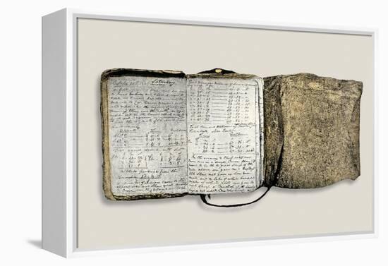 Diary Kept by William Clark of the Lewis and Clark Expedition, c.1804-1806-null-Framed Premier Image Canvas