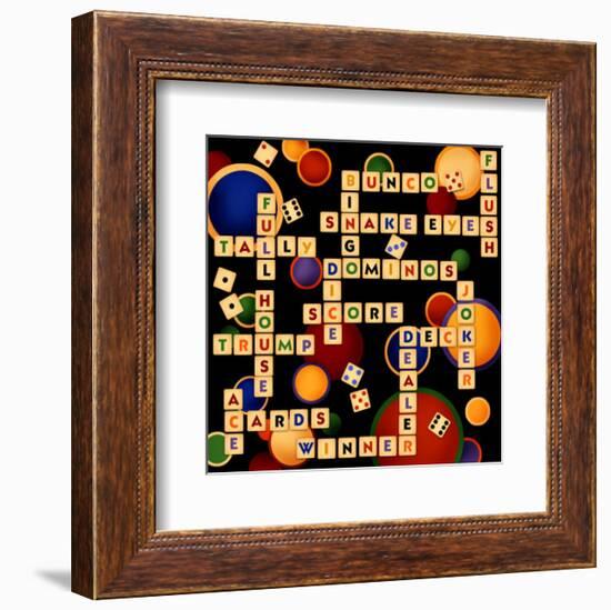 Dice, Bunco and Dominos-Kate Ward Thacker-Framed Giclee Print