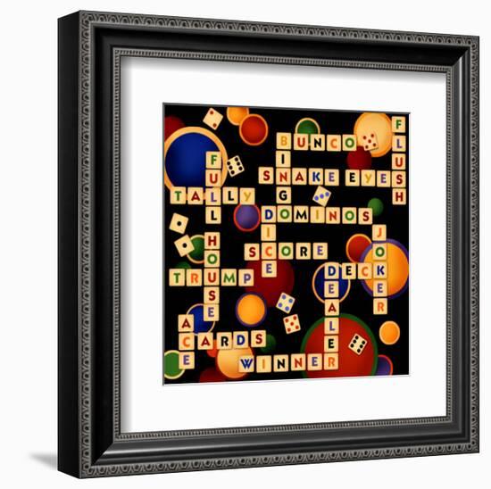 Dice, Bunco and Dominos-Kate Ward Thacker-Framed Giclee Print