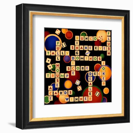 Dice, Bunco and Dominos-Kate Ward Thacker-Framed Giclee Print