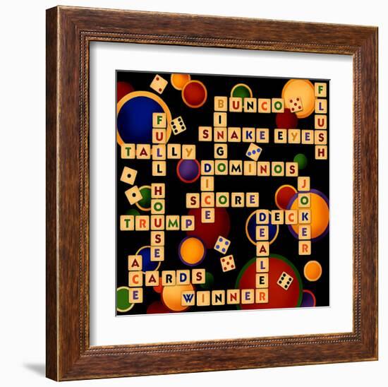 Dice, Bunco and Dominos-Kate Ward Thacker-Framed Giclee Print