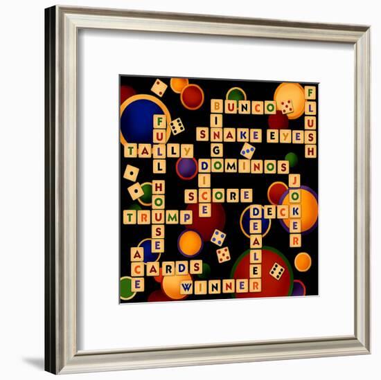 Dice, Bunco and Dominos-Kate Ward Thacker-Framed Giclee Print