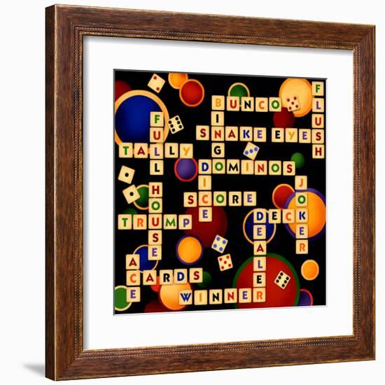 Dice, Bunco and Dominos-Kate Ward Thacker-Framed Giclee Print