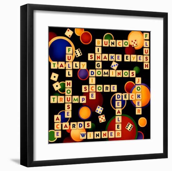 Dice, Bunco and Dominos-Kate Ward Thacker-Framed Giclee Print