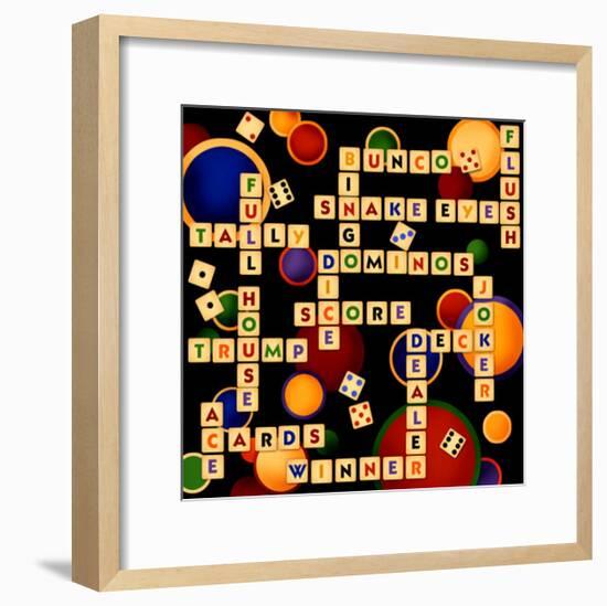 Dice, Bunco and Dominos-Kate Ward Thacker-Framed Giclee Print