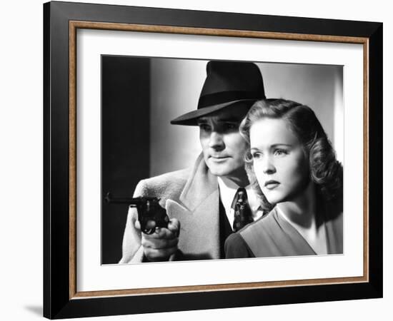 Dick Tracy's Dilemma, Ralph Byrd, Kay Christopher, 1947-null-Framed Photo