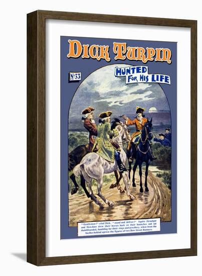 Dick Turpin: Hunted for his Life-null-Framed Art Print