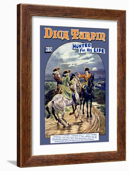 Dick Turpin: Hunted for his Life-null-Framed Art Print